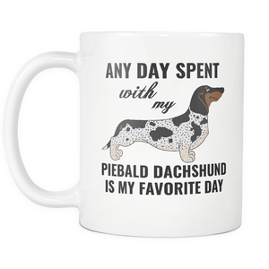 Piebald Dachshund Gifts Mug - Piebald Dachshund Ornament - Wiener Dog Dad Mom Mug - Great Gift For Daschund Owner - Freedom Look