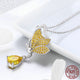 New Trendy Butterfly Pendant Necklace - 925 Sterling Silver