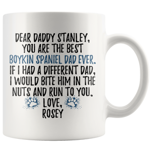 Personalized Boykin Spaniel Dog Rosey Daddy Stanley Coffee Mug (11 oz)