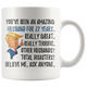 Funny Amazing Husband For 27 Years Coffee Mug, 27th Anniversary Husband Trump Gifts, 27th Anniversary Mug, 27 Years Together With My Hubby (11oz)