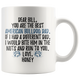 Personalized American Bulldog Dog Honey Dad Bill Coffee Mug (11 oz)