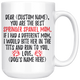 Personalized Best Springer Spaniel Dog Mom Coffee Mug (15 oz)