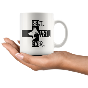 Best Vet Ever Veterinary Coffee Mug (11 oz) - Freedom Look